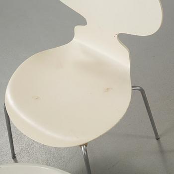 ARNE JACOBSEN, stolar, 6 st, "Myran", Fritz Hansen, 1970.