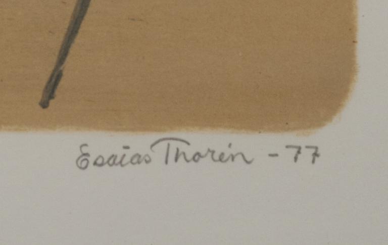 ESAIAS THORÉN, färglitografier, 2 st, signerade och numrerade.