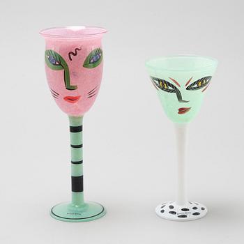 ULRICA HYDMAN-VALLIEN, glas, 12 st, Kosta Boda, sent 1900-tal.