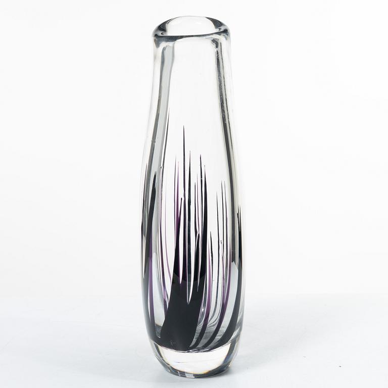 Vicke Lindstrand, vas, glas, "Gräs", Kosta 1950-60-tal.