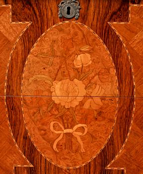 BYRÅ, gustaviansk stil, omkring 1900-talets mitt.