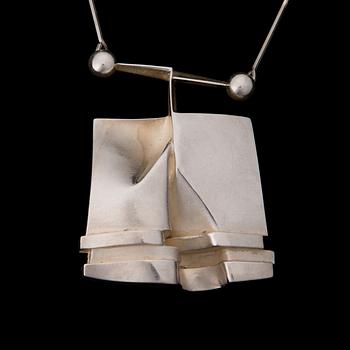 BJÖRN WECKSTRÖM, A PENDANT, "O2X", silver, Lapponia 1977.