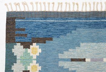 Ingegerd Silow, matta, rölakan, "Örbyhus", signerad IS, ca 230 x 160 cm.