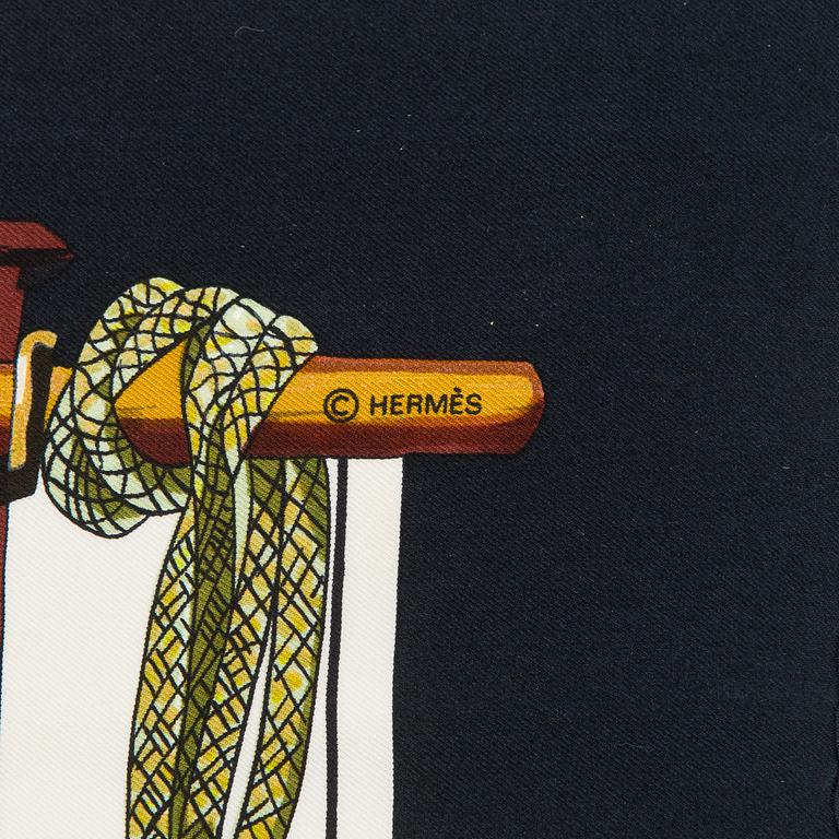 Hermès, a silk 'Passementerie' scarf.