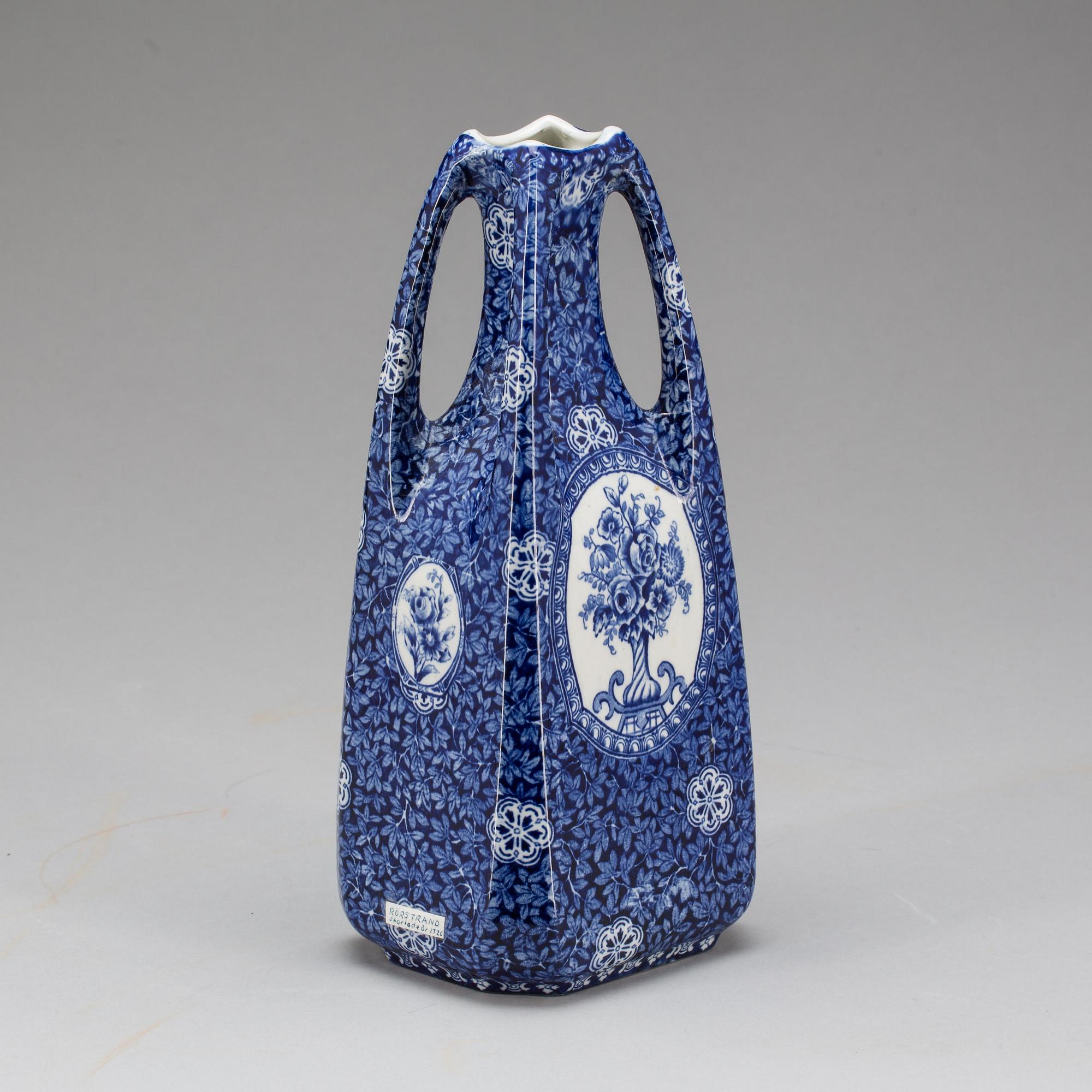 VAS, flintgods, Rörstrand. Omkring 1900.