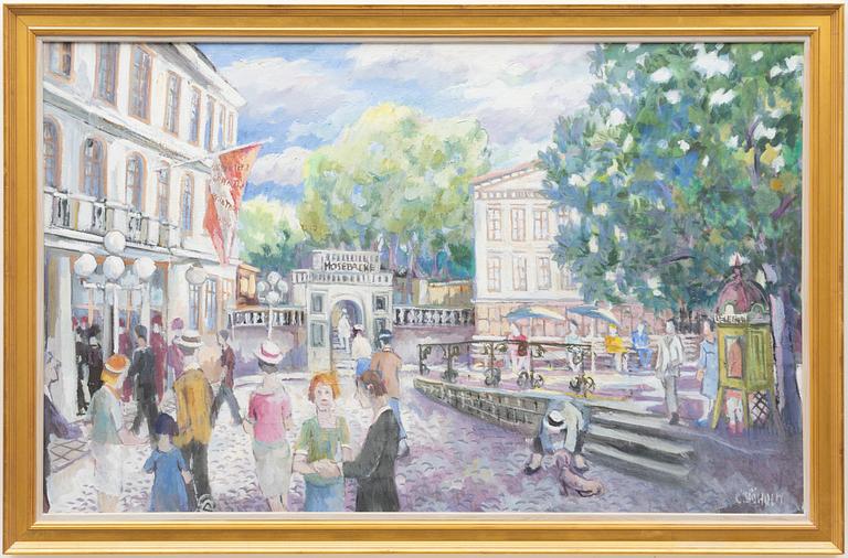 Charles Sjöholm, Mosebacke torg.