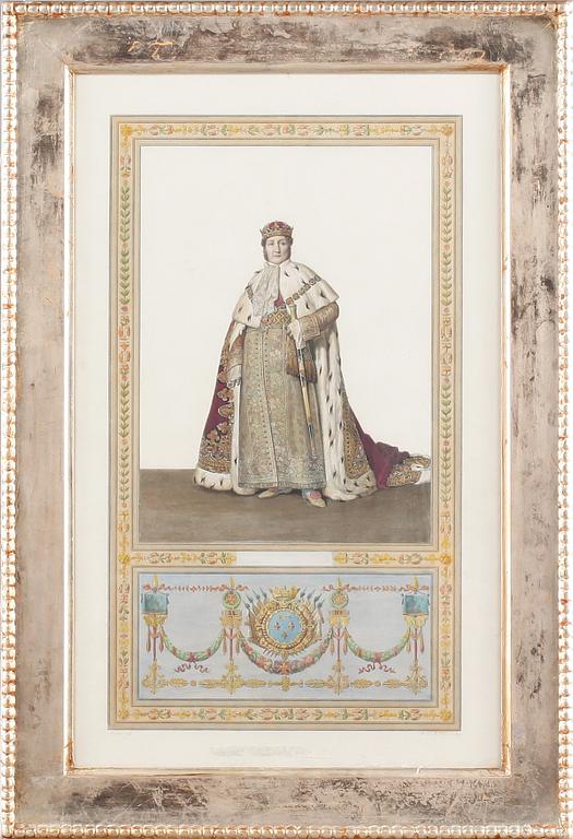 KOPPARSTICK, kolorerat, efter C.H Müller, 1800-tal.