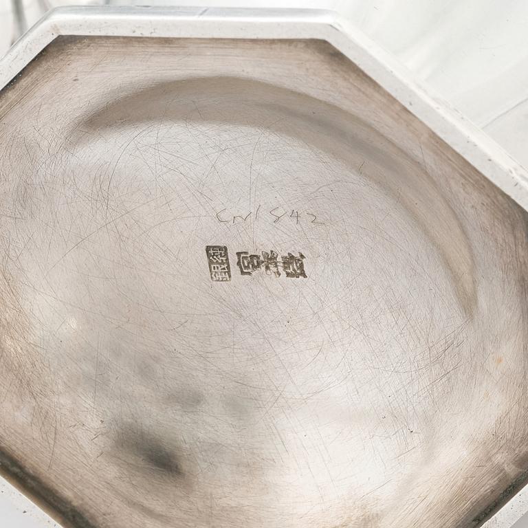Schatull med silverservis, Japan, Miyamoto Shoko, Tokyo, tidigt 1900-tal.
