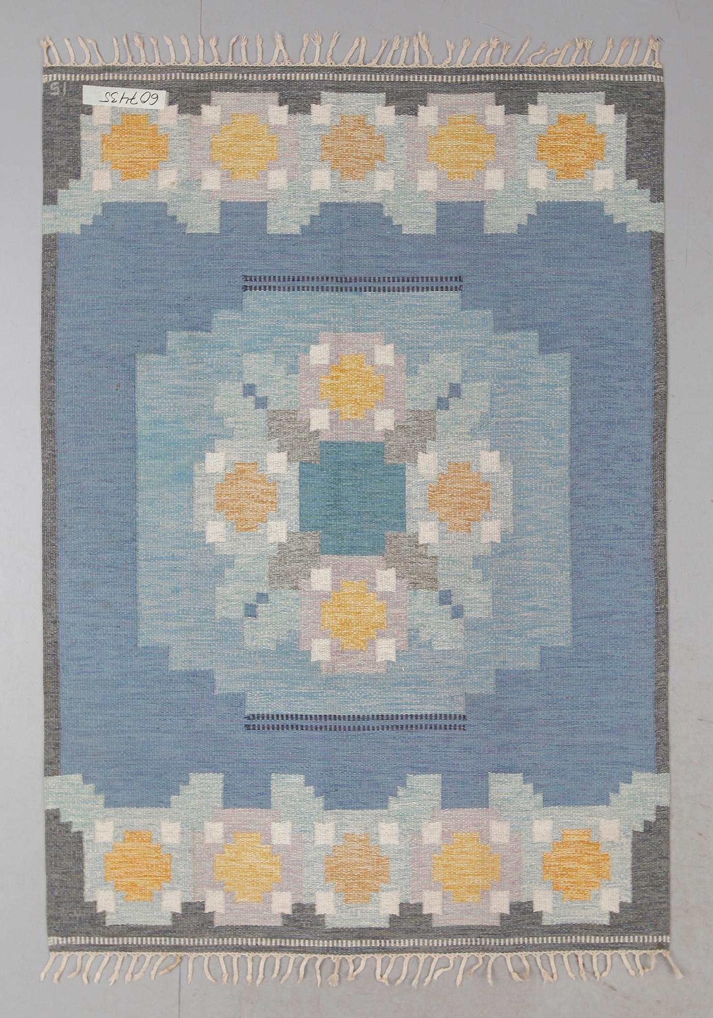 MATTA, rölakan, Ingegerd Silow, signerad IS. Ca 230 x 162 cm.