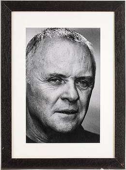 Leif-Erik Nygårds · LEIF-ERIK NYGÅRDS,  one of a kind print, "Anthony Hopkins", signerad a tergo.