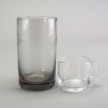 A 65 pcs "Antik" Reijmyre glass service later part of the 20th century.