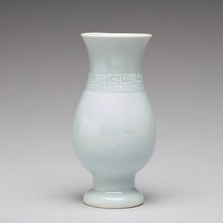 A claire de lune glazed vase, presumably 19th Century.