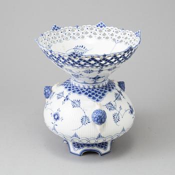 Royal Copenhagen. A large decorative vase, Blue Fluted Full Lace pattern, no. 1123.