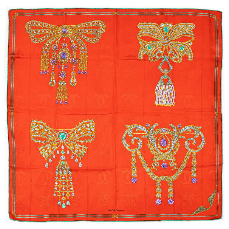 Cartier, scarves, 2 pcs.