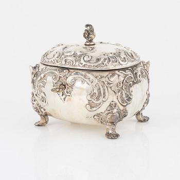 Sugar box, silver, Vienna, Austria, second half of the 19th century.