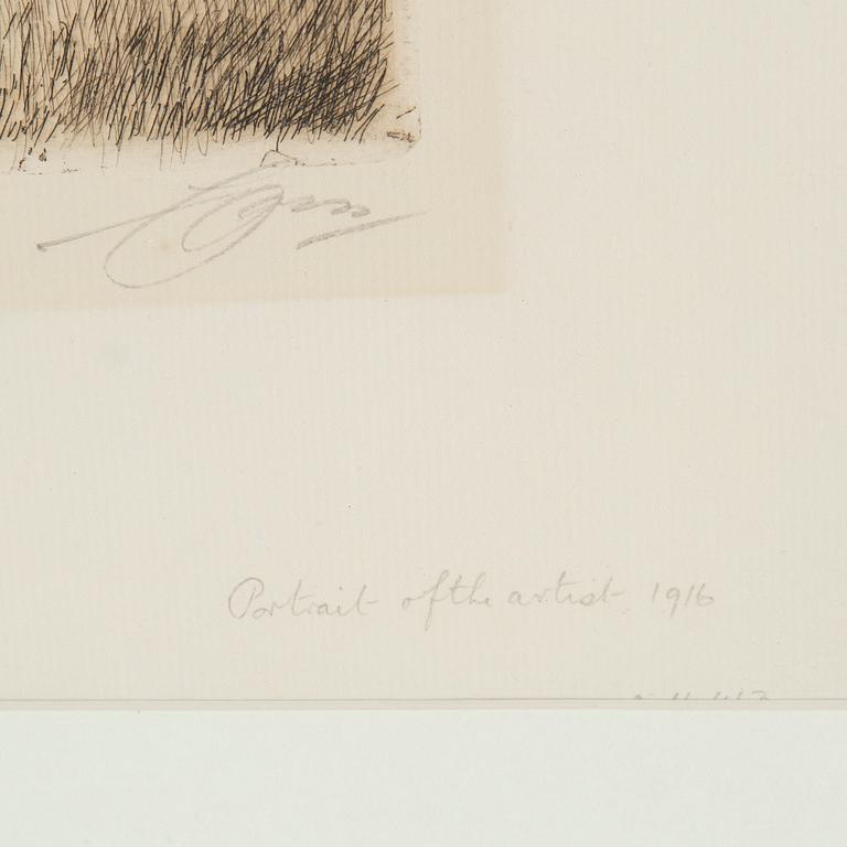 ANDERS ZORN, etching, 1916, signed in pencil.