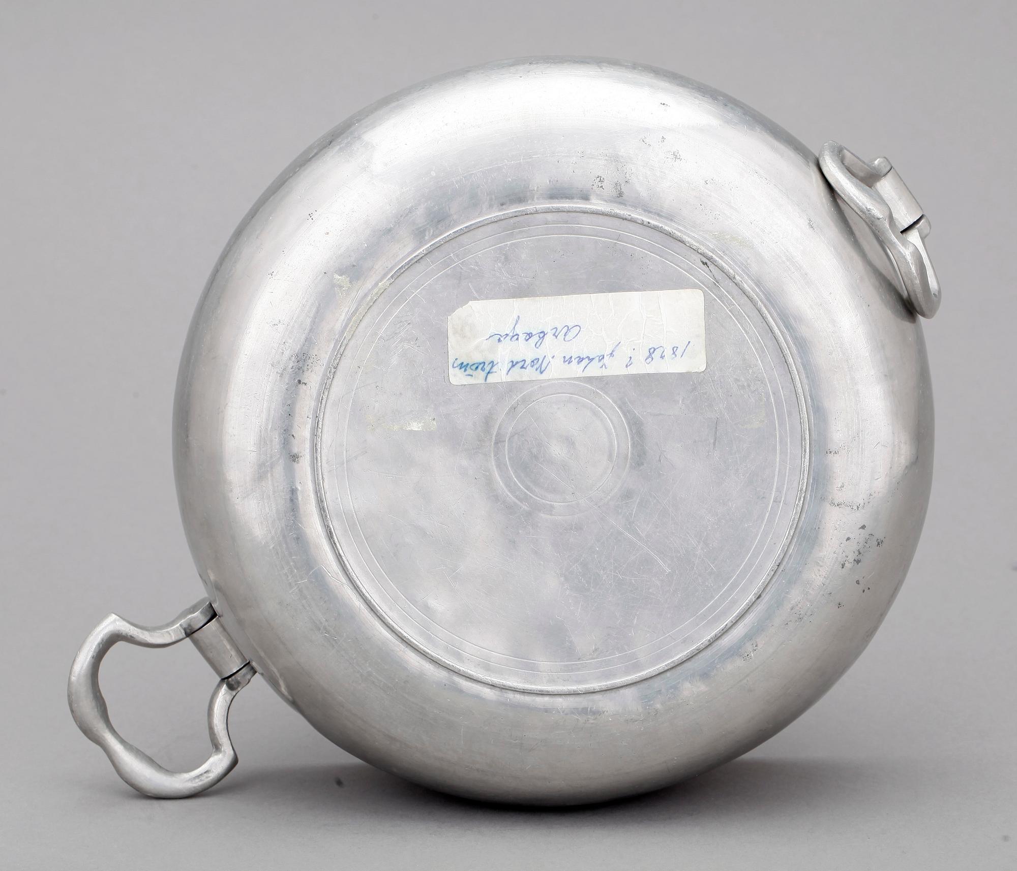 GRÖTSKÅL, tenn, Johan Norström, Arboga, 1800-tal.