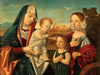 Jungfru Maria med Jesusbarnet, Johannes Döparen och Sankta Katarina.