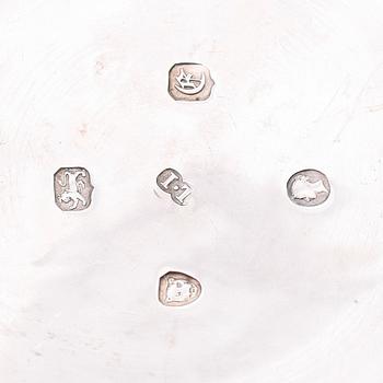 TESERVIS, 3 delar, silver, Jos Taylor, London 1840. Vikt ca 1185 gram.