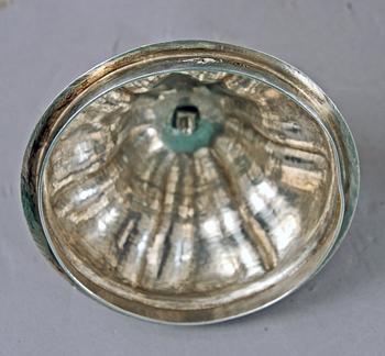 SOCKERSKÅL, silver, nyrokoko, Lars Larsson & C:o 1848, vikt 696g.