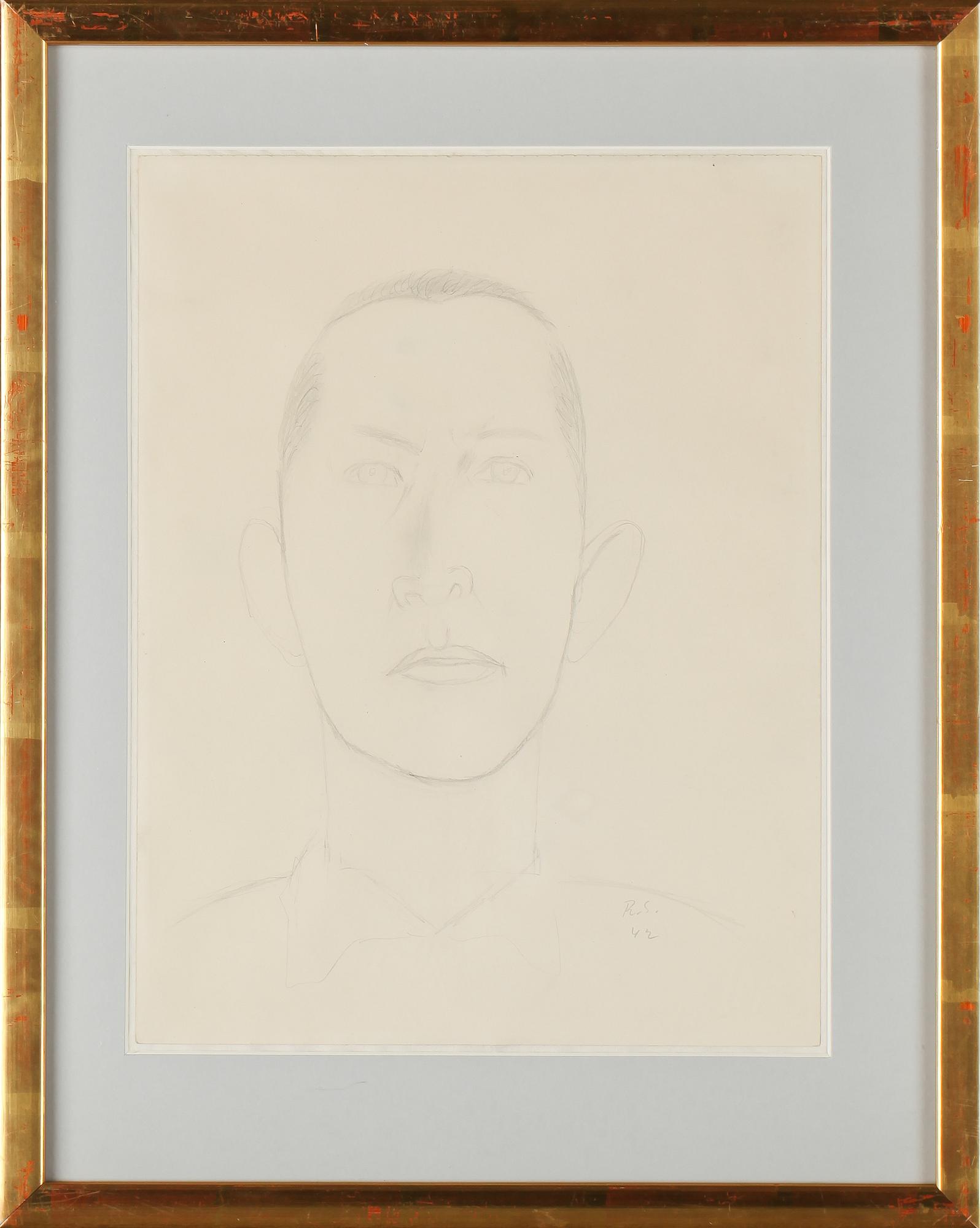 RAGNAR SANDBERG, blyertsteckning, signerad och daterad -42.