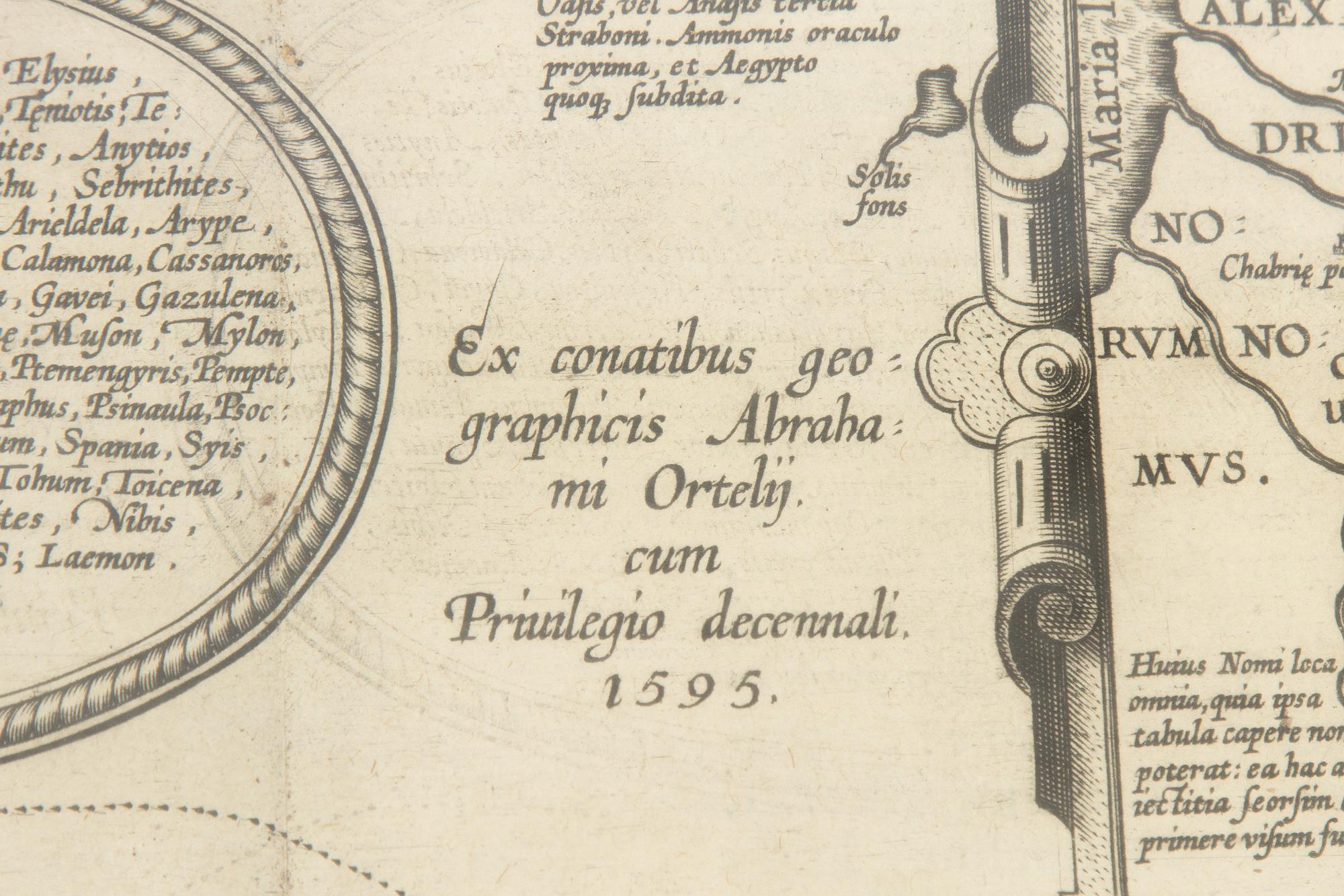 Abraham Ortelius, "AEgyptus Antiqua".