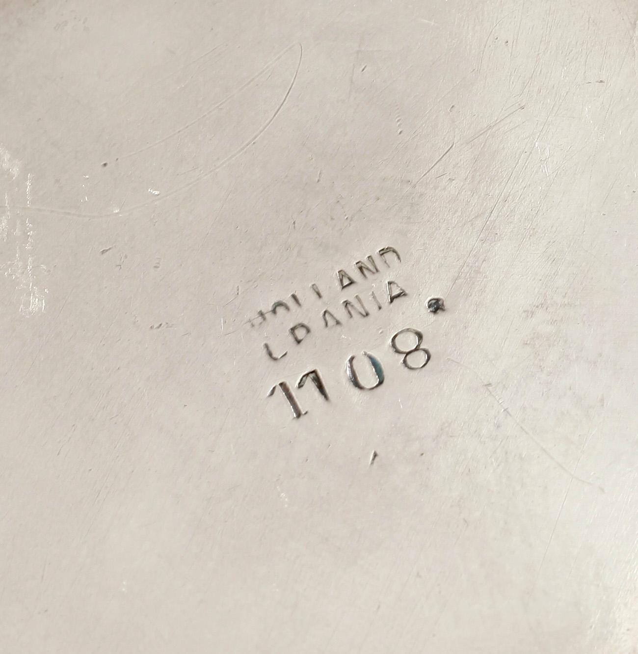 KAFFESEVIS, 3 delar, jugend, Urania, troligen Friedrich Adler, försilvrad metall, 1900-talets början.