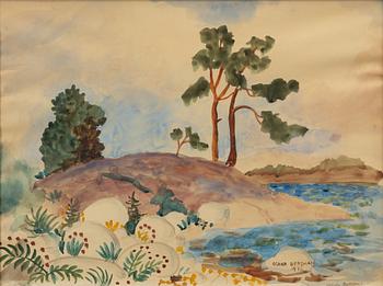Oskar Bergman, Coastal landscape.