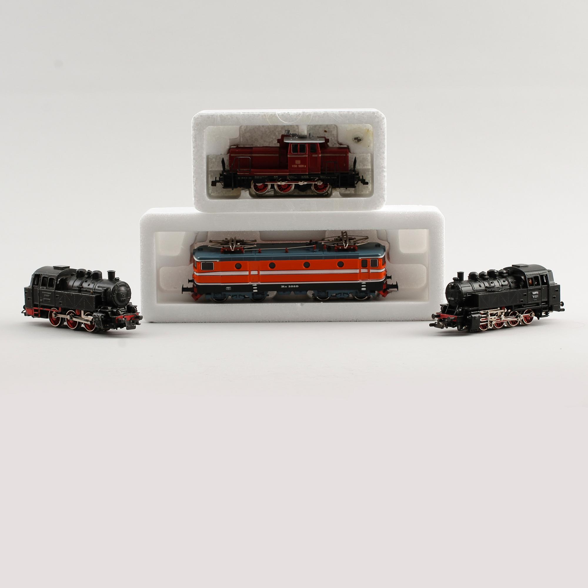 MODELLTÅGSLOK, 4 st, Märklin, Tyskland.