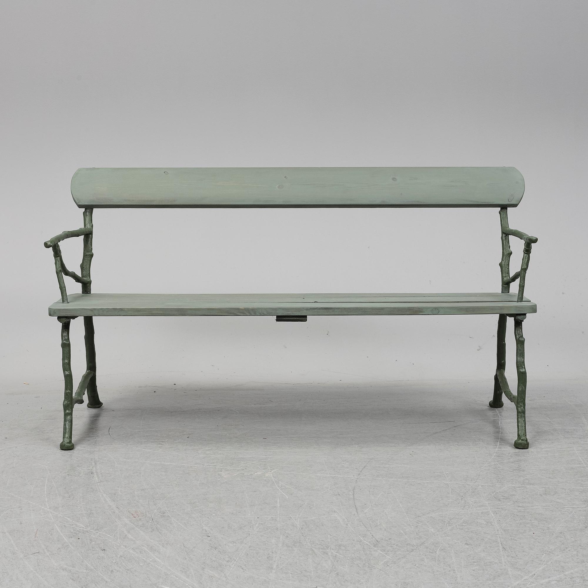 TRÄDGÅRDSSOFFA, Bolinders verkstäder, Stockholm, omkring 1900.