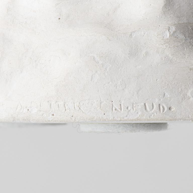 Ruth Milles, sculpture, plaster, signed.