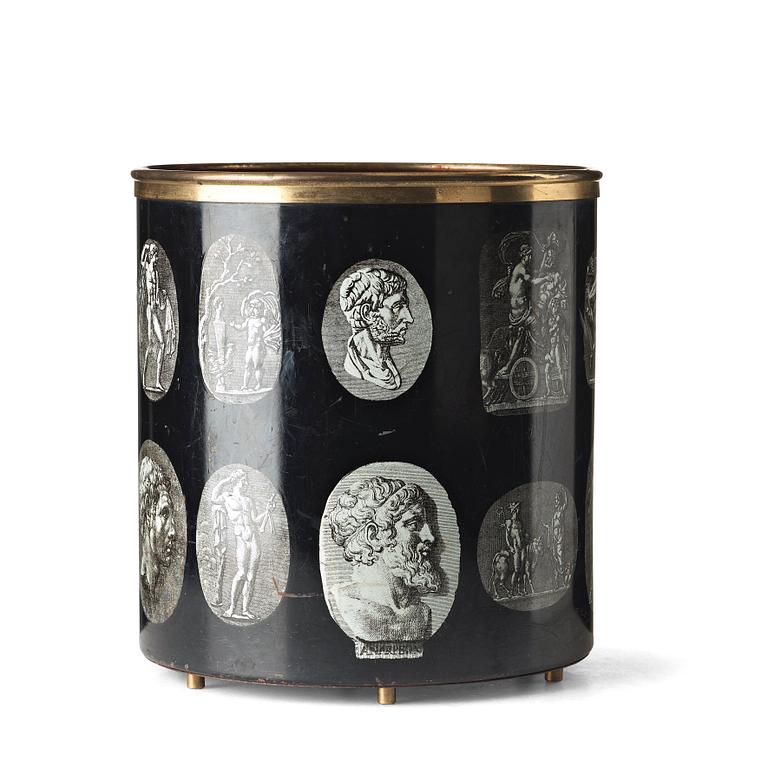 Piero Fornasetti, paper basket, "Camei", Milan, Italy.