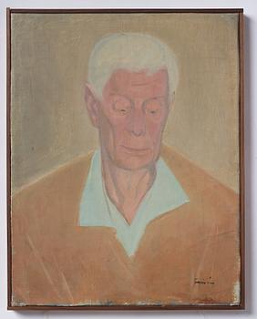 Vera Frisén, oil on relined canvas, signed.