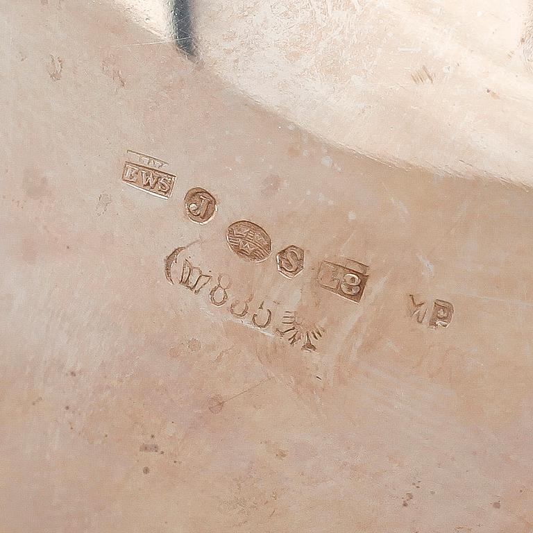 KAFFESERVIS, 3 delar, silver, 1937. Vikt ca 622 gram.