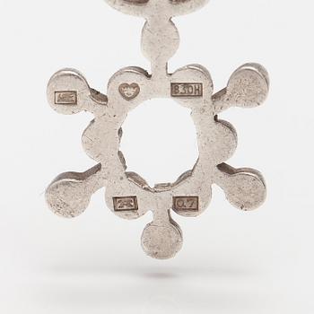 JORMA LAINE, A silver pendant. Kultateollisuus, Turku 1969.