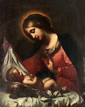 287. Carlo Dolci Efter, Madonnan med barnet.