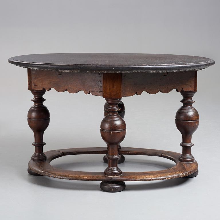 A Swedish Baroque stone table, 1700's.