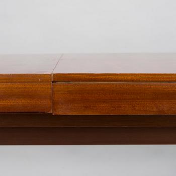 A mid 20th century conference table / dinner table marked Paul Boman.