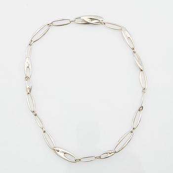 Regitze Overgaard, Necklace, silver, "Zephyr", for Georg Jensen, Denmark.