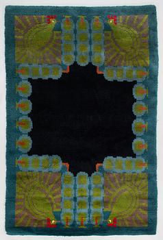 Ilona Jalava, A Finnish long pile rya rug, for Friends of Finnish Handicraft. Circa 200 x 135 cm.