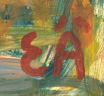 ERLING ÄRLINGSSON, oil on board, signed EÄ.