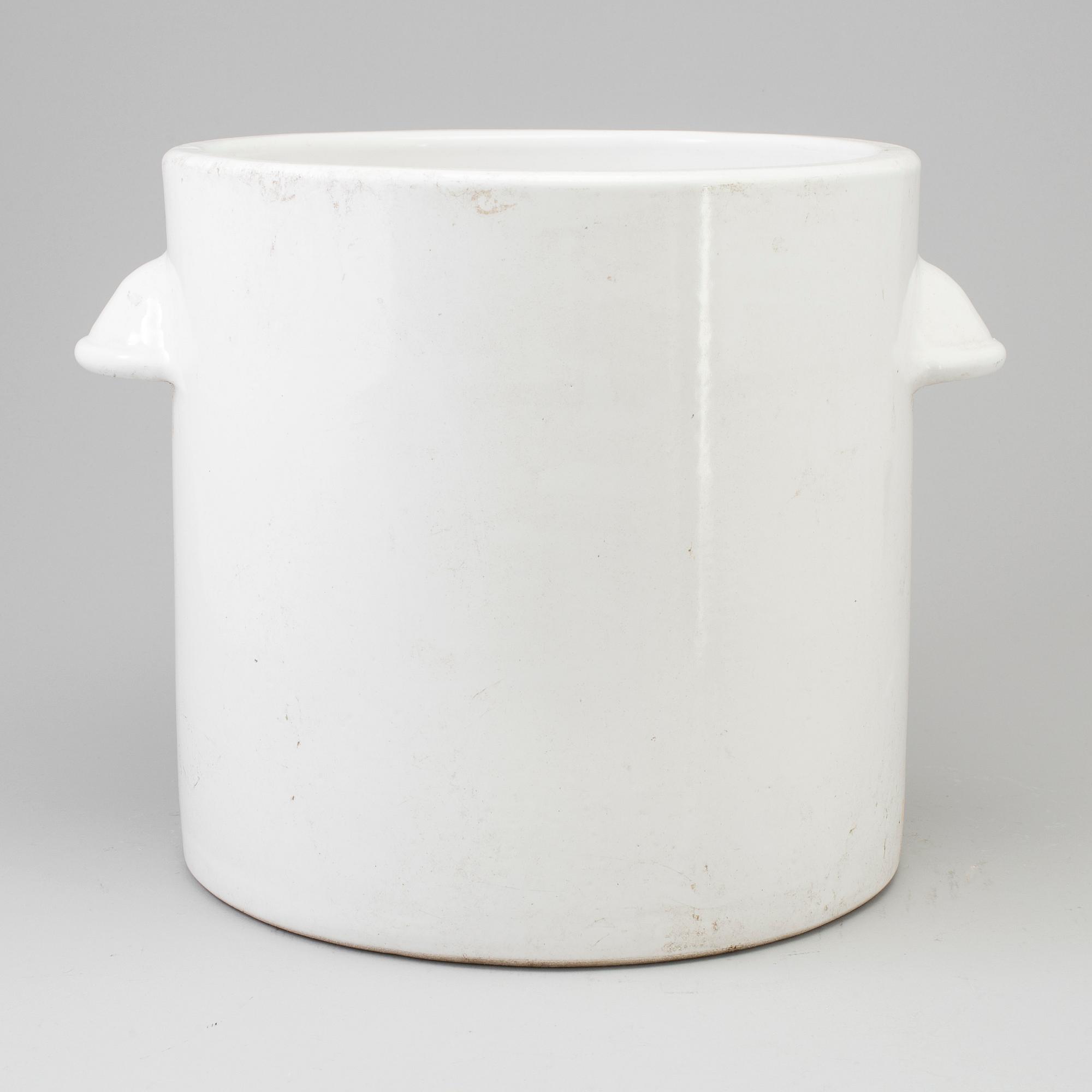 a stoneware flowerpot, Euskirchen Germany in the second half of the 20th century.