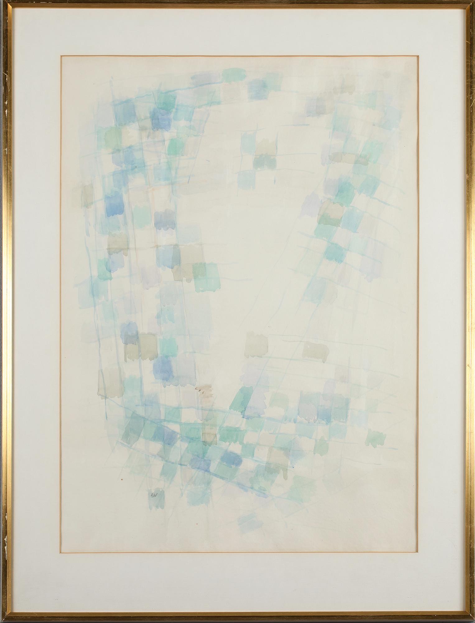 GÖSTA WERNER, akvarell, monogramsignerad.