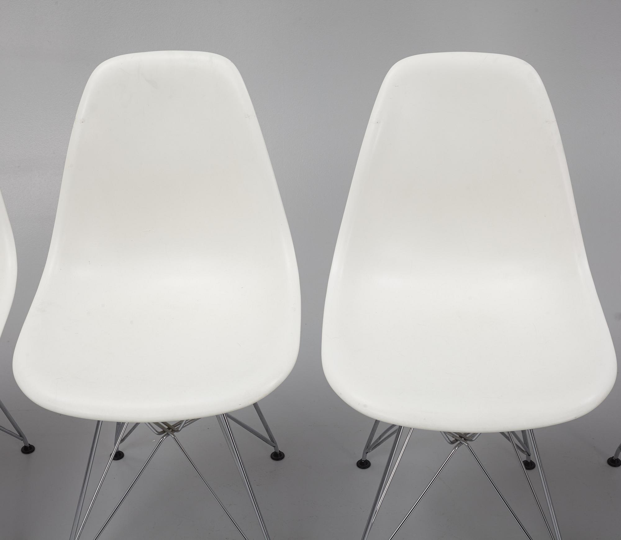 Charles & Ray Eames, stolar, 6 st, "Plastic chair", Vitra, 2006.