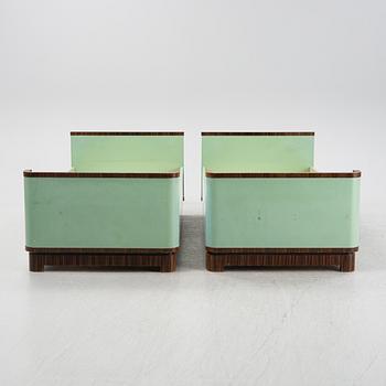 David Blomberg, sängar, ett par, AB Svenska Möbelfabrikerna Bodafors, 1930-tal.