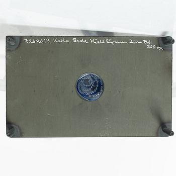 Kjell Engman, skulptur/vägglampa, glas, Kosta Boda, limiterad upplaga.