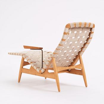 Arne Vodder, a lounge chair with side table, Bovirke, Denmark 1950s.