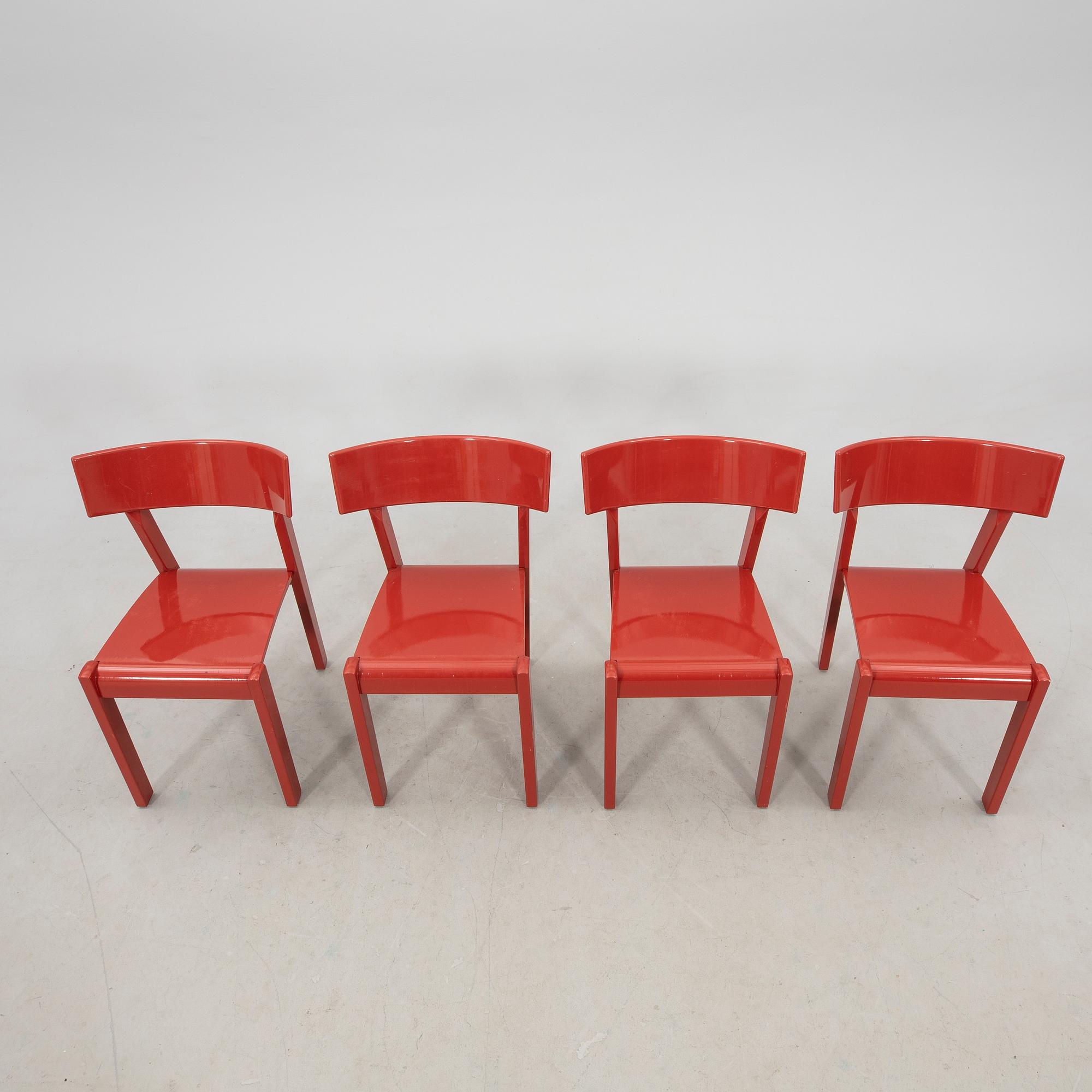 Ralf Lindberg stolar 4 st "Tati" Gärsnäs 1980/90-tal.