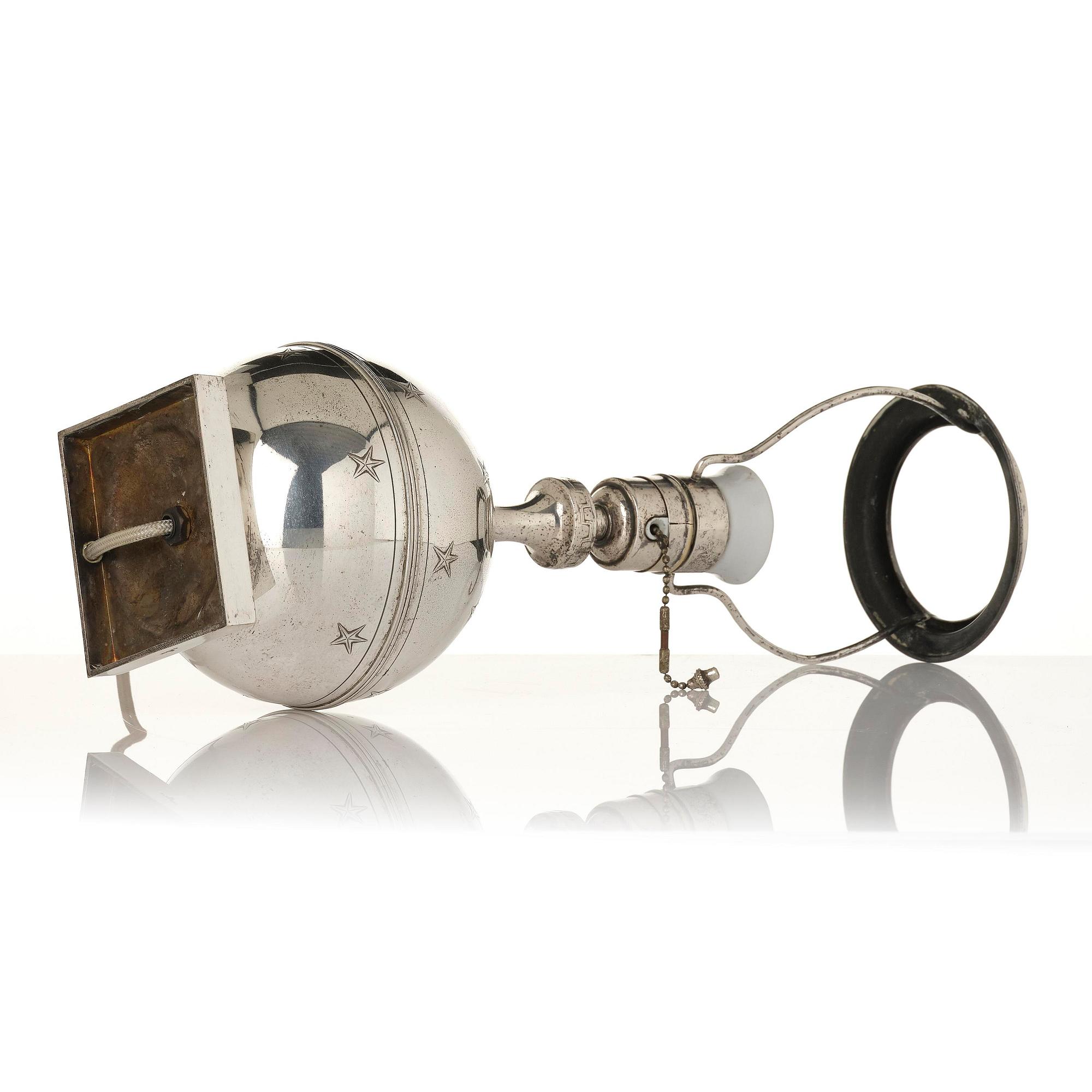 Jacob Ängman, a rare table lamp, Guldsmedsaktiebolaget, Stockholm, ca 1930.