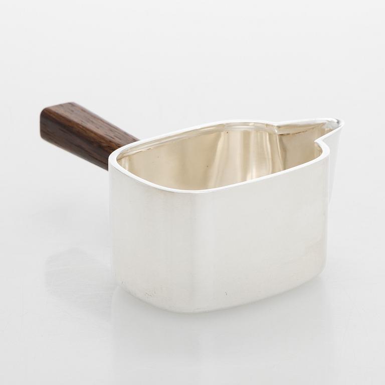 Bertel Gardberg, A silver and rosewood sauce jug, Eino Westerback, Helsinki, 1959.